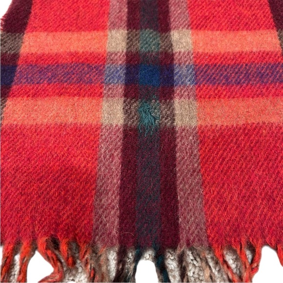 Vintage Polo Ralph Lauren Men's Reversible Scarf Italy Plaid Quiet Luxury NEW - Picture 4 of 6